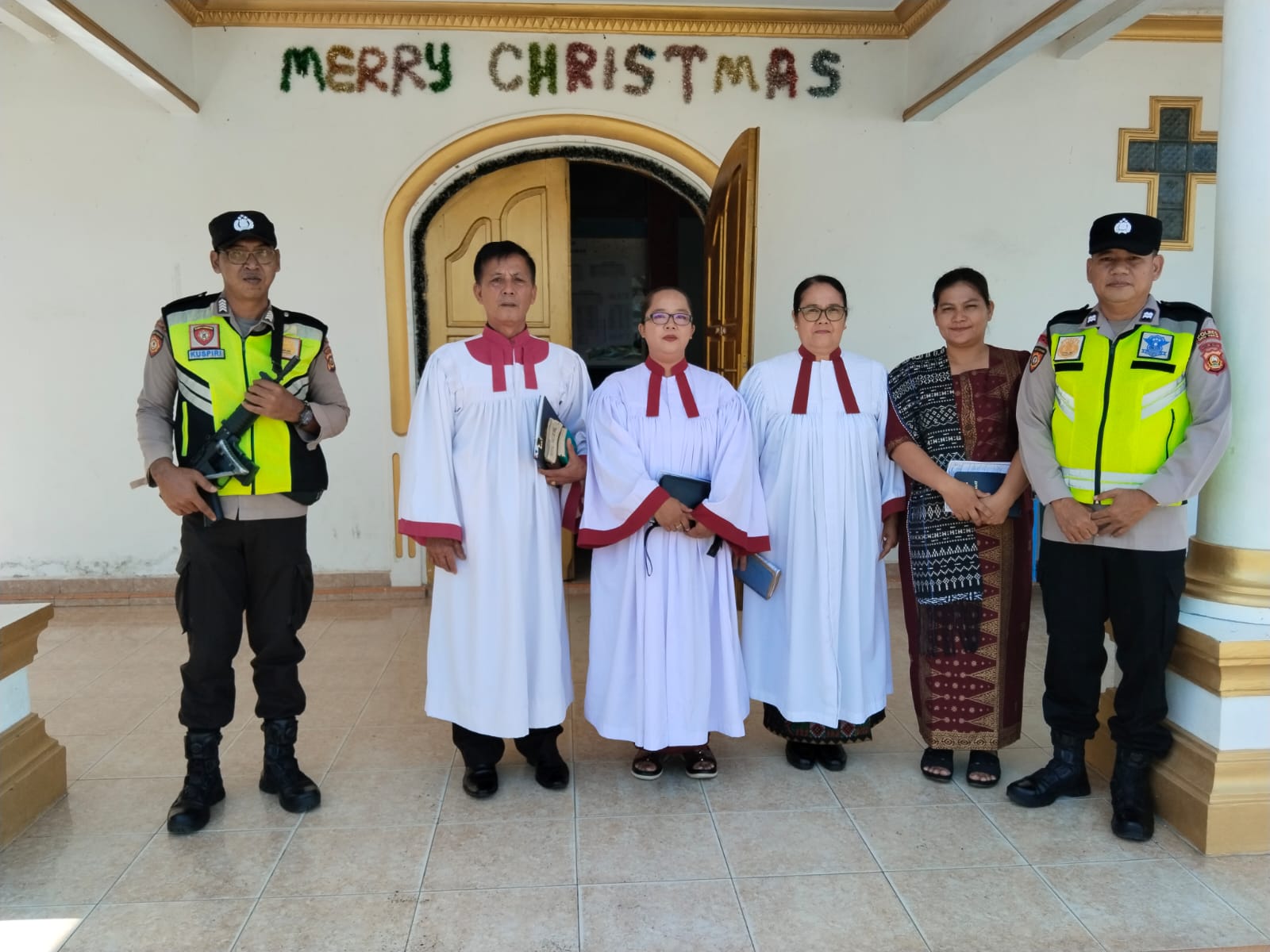 Jamin Kenyamanan Beribadah, Polsek Belitang I Kawal Ketat Agenda ‘Minggu Kasih’ di Gereja HKBP Bedilan