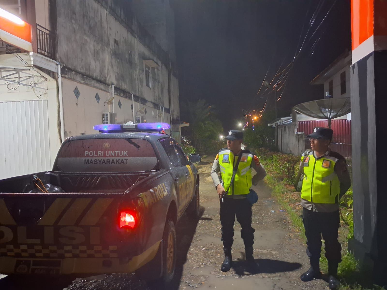 Jamin Keamanan Subuh, Polsek Belitang I Gelar Patroli KRYD Antisipasi C3 di Empat Desa