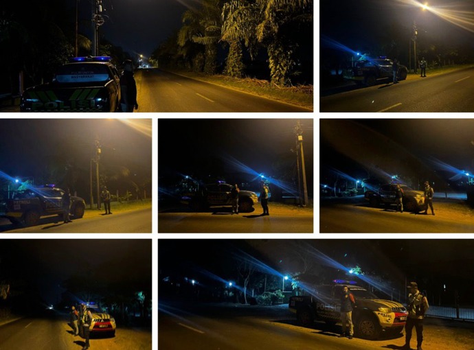 Gelar KRYD Jelang Tengah Malam, Polsek Belitang I Tutup Ruang Gerak Pelaku Kejahatan