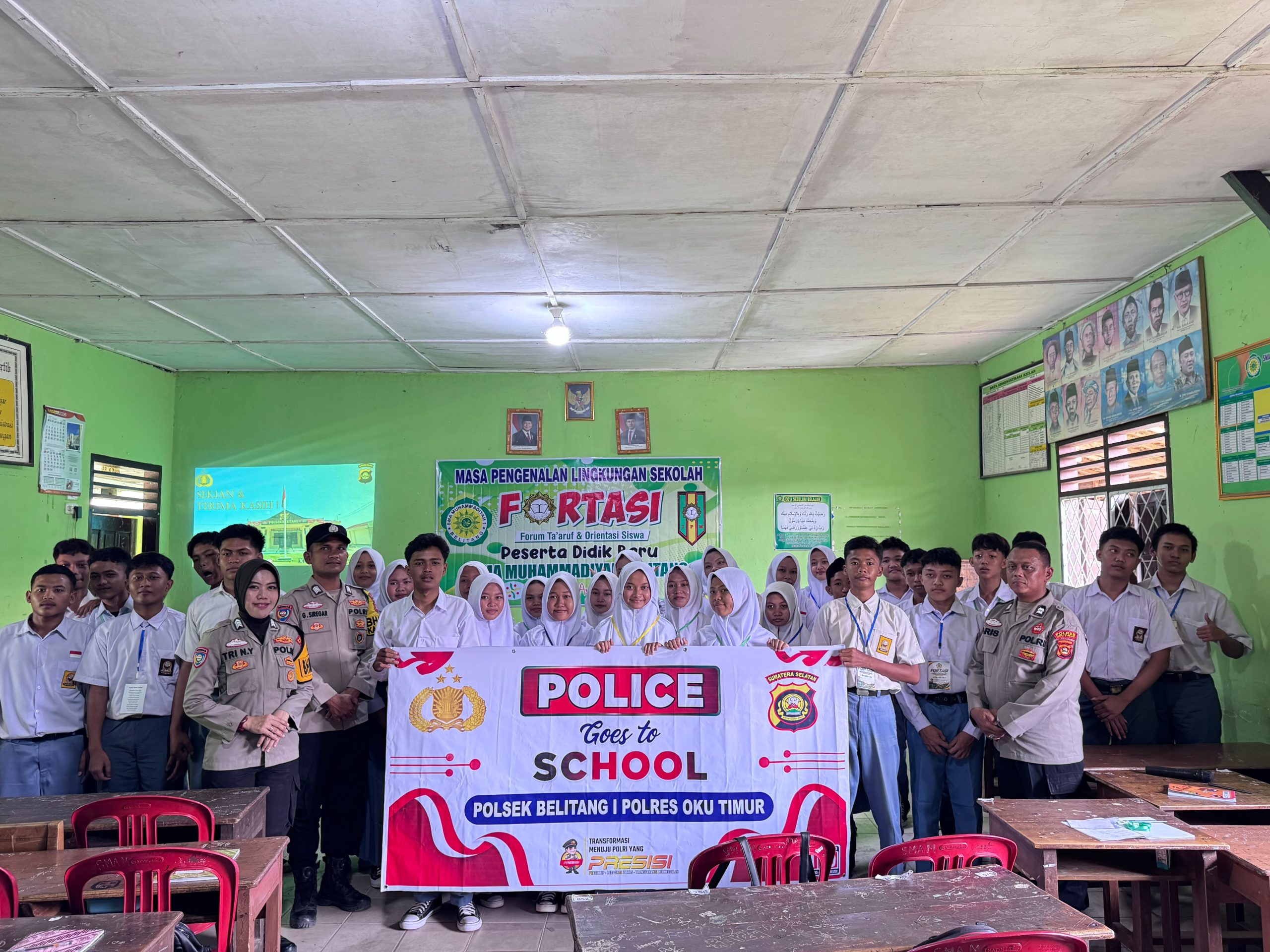 Polsek Belitang I hadir Langsung Berikan Pembekalan Karakter, Mulai dari Stop Bullying hingga Antisipasi Bahaya Judi Online