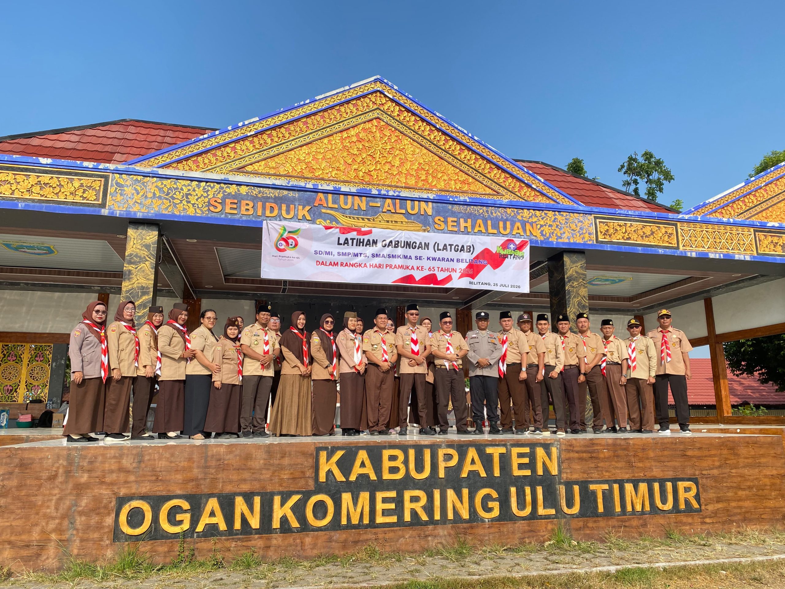 Semarak Latihan Gabungan Pramuka Belitang Sambut Hari Pramuka 2026
