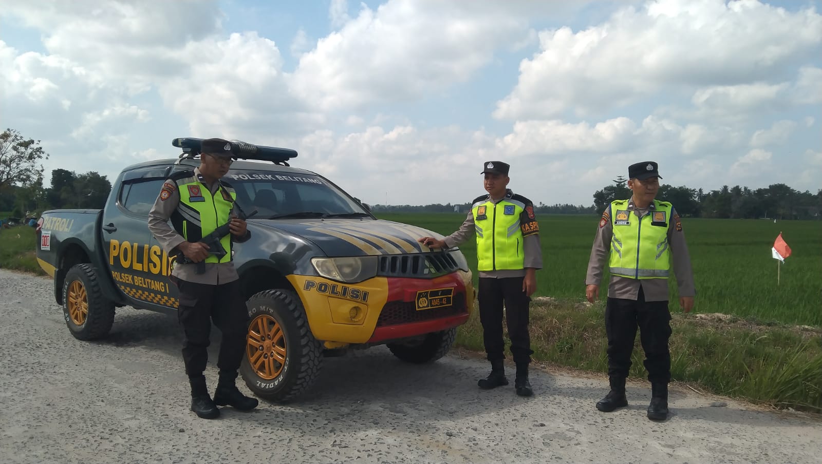 Jaga Stabilitas Wilayah, Polsek Belitang I Gelar KRYD Mulai dari Antisipasi 3C hingga Cek Debit Air Sungai