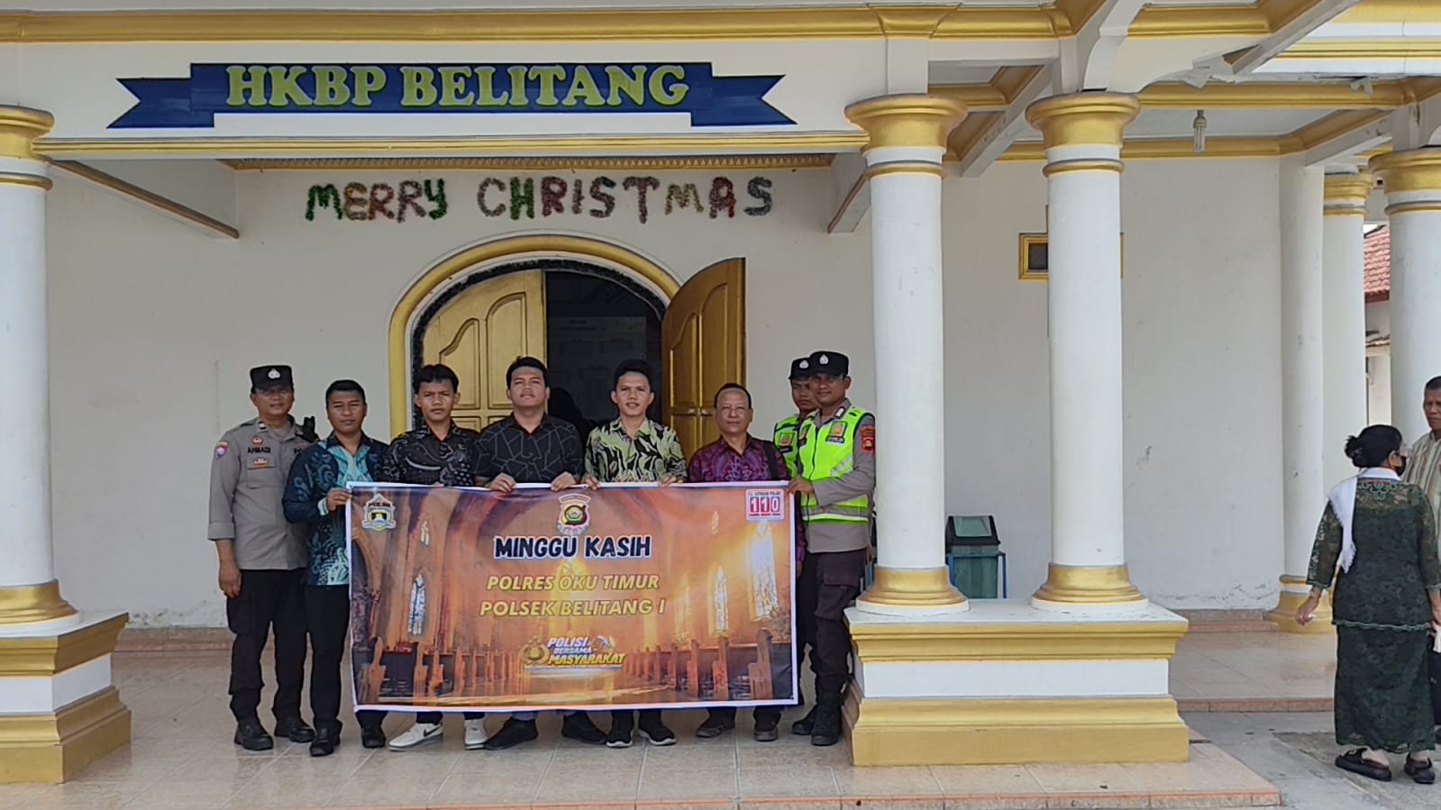 Jalin Silaturahmi Lintas Umat, Polsek Belitang I Bawa Pesan Kesejukan Lewat Program Minggu Kasih
