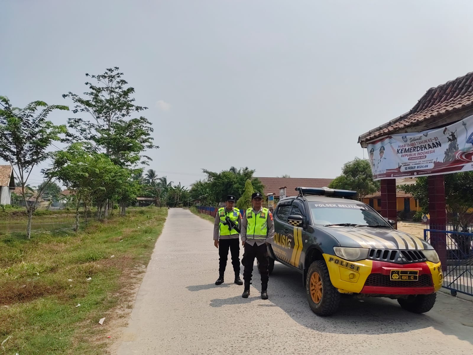 Polsek Belitang I laksanakan Pengawasan Komprehensif Menjangkau Objek Vital dan Jalur Utama